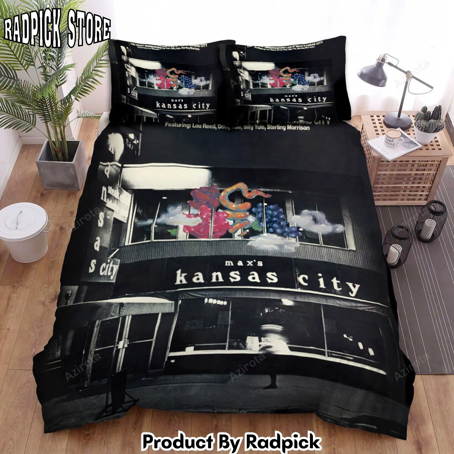 Radpick the velvet underground live at maxs kansas city bed sheets duvet cover bedding sets rp327879